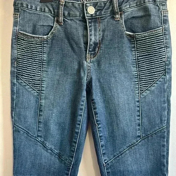 American Eagle Women’s Skinny Moto Jegging Ankle Super Stretch Jeans size 8 - Picture 3 of 3